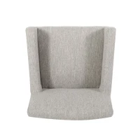 Contemporary Upholstered Counter Stool with Rubberwood Frame, Easy Assembly with Included Tools, 24" L x 23" W x 39.5" H, Light Grey(m-10)