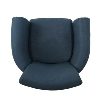 Modern Accent Chair with Modern Design, Leisure Club Chair with Wood Legs for Living Room, 31" L x 29.5" W x 31.5" H, Navy Blue(m-9)