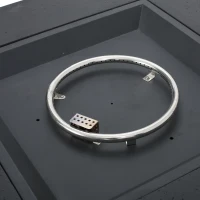 50,000 BTU Square MGO Fire Table with Modern Design, Modern Design with Lightweight Concrete, 40" L x 40" W x 12.5" H, Dark Grey(m-7)