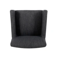 Set of 2 Upholstered Counter Stools with Durable Craftsmanship, Contemporary Style with Rubberwood Frame, 24×23×39.5 inch, Charcoal(m-12)