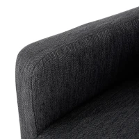 Contemporary Upholstered Counter Stool with Rubberwood Frame, Easy Assembly with Included Tools, 24" L x 23" W x 39.5" H, Charcoal Gray(m-5)