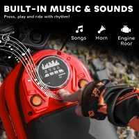 Aosom 24V 350W Electric Dirt Bike Up to 15 MPH w/ Twist Grip Throttle, Red(m-8)