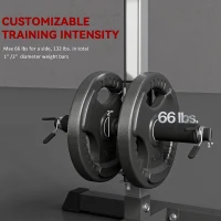 Soozier Multi-Function Power Tower, Lat Pull Down Machine Arm & Back Workout Equipment with Adjustable Pull Rod, Cable Machine Home Fitness Equipment for Women and Men(m-5)