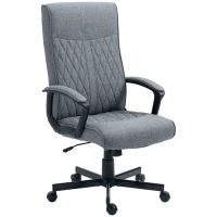 Vinsetto High-Back Home Office Chair, Computer Desk Chair with 360 Degree Swivel, Adjustable Height and Tilt Function, Dark Grey(m-1)