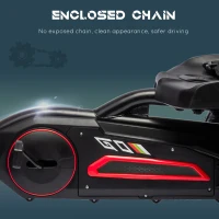 Aosom Pedal Go Kart for Kids, Pedal Car with Swing Axle, Adjustable Bucket, Handbrake, 4 EVA Wheels Powered Ride, Indoor Foot Racer, for 3-8 Years Old, Red(m-7)