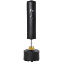 Soozier Freestanding Boxing Punch Bag Stand, Height Adjustable, with Fillable Base, Absorption Springs, Suction Cups(m-2)