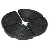 Outsunny Patio Umbrella Base Weights, 4-Piece, Black
