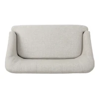 Mid-Century Modern Loveseat with Flared Legs and High-Density Foam, 2-Seater Sofa for Living Room, 49" L x 29.5" W x 31" H, Beige(m-10)