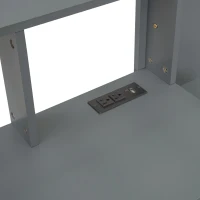 Twin Size Gaming Loft Bed with Desk, Multi-Storage Shelves, Practical Bunk Bed for Compact Room, 87" L x 49.5" W x 72" H, Dark Gray(m-7)