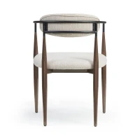 Set of 2 Modern Dining Chairs with Iron Frame and Gold Accent, Dining Seats for Ultimate Comfort and Style, 23" L x 22" W x 31.5" H, Beige+Black(m-8)