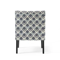 Contemporary Accent Chair with Clean Lines and Rubberwood Tapered Legs, Upholstered Seating for Living Room, 22.5'' L x 29.5'' W x 32'' H, Blue(m-10)