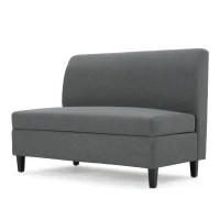 Modern Loveseat with Storage, High-Density Foam and Durable Wood Frame, 2-Seater Sofa for Living Room, 47" L x 30" W x 35" H, Charcoal(m-2)