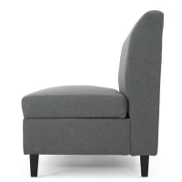 Modern Loveseat with Storage, High-Density Foam and Durable Wood Frame, 2-Seater Sofa for Living Room, 47" L x 30" W x 35" H, Charcoal(m-7)