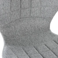 HOMCOM Set of 2 Counter Height Bar Stools Swivel Stool Height Adjustable Bar Chairs with Footrest for Kitchen Dining Home Pub, Grey(m-10)