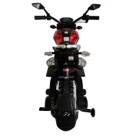 12V Electric Ride-On Motorcycle with Soft PU Seat & Training Wheels, Motorbike Perfect for Toddlers Ages 3-6, 40.5″ L x 21.5″ W x 27″ H, Red(m-11)