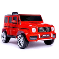 12V Electric Ride-On Car with 2.4GHz Parental Remote, Manual Pedal Mode, Motorized Vehicle with MP3/USB/TF Player, 42″ L x 25″ W x 21″ H, Red(m-2)