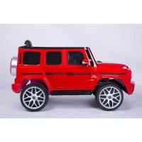 12V Electric Ride-On Car with 2.4GHz Parental Remote, Manual Pedal Mode, Motorized Vehicle with MP3/USB/TF Player, 42″ L x 25″ W x 21″ H, Red(m-9)