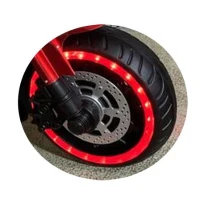 12V Kids Electric Ride-On Motorcycle with Training Wheels and Headlight, Motorbike with MP3 and Light-Up Wheels, 46" L x 20" W x 26" H, Red(m-7)