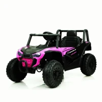 12V Kids Electric UTV Ride-On Car with Two Driving Modes and 2.4G Parental Remote, Vehicle for Ages 3-6, 39.5″ L x 22″ W x 21″ H, Pink(m-2)
