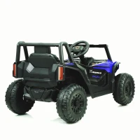 12V Ride-On UTV Car with 2-Mode Drive, 2.4G Parental Remote, LED Lights, Vehicle Perfect for Kids Ages 3-6, 39.5″ L x 22″ W x 21″ H, Blue(m-10)