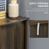 Vinsetto Vertical File Cabinet with Hanging Bars for A4 Size for Home Office, 29.9"x 19.7"x 30.3", Brown(m-6)