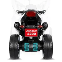 12V Kids Electric Ride-On Motorcycle with LED Lighted Wheels and Bluetooth MP3, Motorbike Perfect for Ages 3–6, 41.5" L x 18" W x 25" H, Red(m-9)