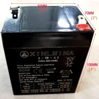 12V 4.5Ah Replacement Battery for Kids Ride-On Car, Valve-Regulated Sealed Lead-Acid for High-Rate Discharge, 3.5'' L x 3'' W x 4'' H, Black(m-3)