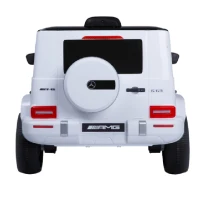 12V Electric Ride-On Car with 2.4GHz Parental Remote, Manual Pedal Mode, Motorized Vehicle with MP3/USB/TF Player, 42″ L x 25″ W x 21″ H, White(m-10)