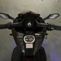 3-Wheel Kids Ride-On Motorcycle with Manual Throttle & Foot Brake, One-Button Start, Motorbike for Ages 3-5, 43.5″ L x 23.5″ W x 29″ H, Purple(m-7)