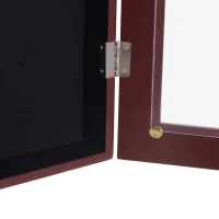 HOMCOM Jersey Display Frame Case, Acrylic Sports Shirt Shadow Box for Basketball Football Baseball, 23.5" x 31.5", Brown(m-7)