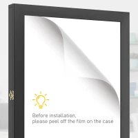 HOMCOM Jersey Display Frame Case, Acrylic Sports Shirt Shadow Box for Basketball Football Baseball, 23.5" x 31.5", Black(m-4)