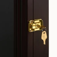 HOMCOM Jersey Display Frame Case, Acrylic Sports Shirt Shadow Box for Basketball Football Baseball, 23.5" x 31.5", Brown(m-9)