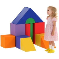 Soozier 11-Piece Foam Climbing Blocks Playset for Toddlers