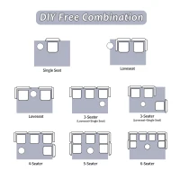 Compressed Sofa Convertible Floor Sofa Bed with Fixed-Shape Frame, Chenille Fabric, Modular Sofas for Small Spaces Single Chaise Longue for Apartments, 39.5" L x 39.5" W x 25" H, Dark Blue(m-6)