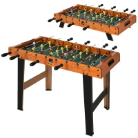 Soozier 33" Foosball Table, Mini Soccer Game, for Game Room, Basement, Rec Room, 8 Rods, 2 Balls for 4 Players(m-1)