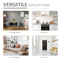 HOMCOM Rustic Barn Door Storage Cabinet, Farmhouse Buffet Sideboard for Kitchen and Dining Room White(m-6)