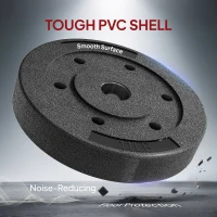 Soozier Weight Plates Set of 4, 1-Inch Barbell Weight Set for Home Gym Strength Training and Weightlifting, 4 x 11 lbs(m-6)