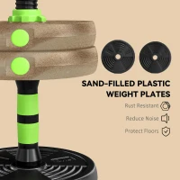 Soozier Adjustable Dumbbell Set, 3 in 1 Weights Dumbbells Set for Home Gym, 33lb Free Weights with Connector and Non-Slip Grip(m-7)