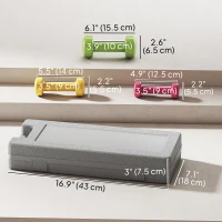 Soozier 13lbs. Dumbbell Set Weights Fitness Dumbbells with Carry Case for Man and Women Home Gym, Workout, Up Body Training(m-3)