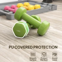 Soozier 13lbs. Dumbbell Set Weights Fitness Dumbbells with Carry Case for Man and Women Home Gym, Workout, Up Body Training(m-7)