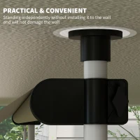 Outsunny 10x5ft Manual Retractable Awning, Patio Sun Shade Canopy Shelter with 5.6-9.2ft Support Pole, Water Resistant UV Protector, for Window, Door, Porch, Deck, Beige(m-9)