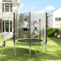 Soozier 14FT Trampoline Spring Cover, Safety Trampoline Pad Replacement, Waterproof and Tear Resistant, All Weather Trampoline Accessories, Green(m-2)