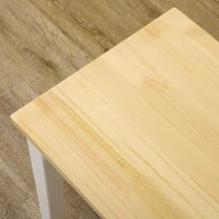 HOMCOM 40" Wood Dining Bench for 2 People, Wooden Bench Seat for Kitchen, Dining Room, Entryway, Natural(m-9)