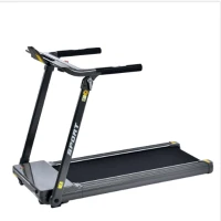 Folding Electric Treadmill with 3.5HP Motor, Multifunctional LED Display, Running Machine for Compact Room, 61.5" L x 24.5" W x 45.5" H, Grey(m-2)