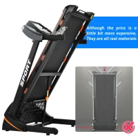 Folding Electric Treadmill with 3.5HP Motor, Incline and LCD Display, Running Machine Ideal for Home Use, 56.5'' L x 21.5'' W x 48'' H, Black(m-4)