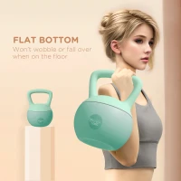 Soozier 22 lb Soft Kettlebell, Sand Filled Weight w/ Grip Handle, Kettlebell Weight for Full Body Workout and Strength Training(m-6)