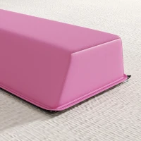 Soozier 7.7ft Folding Balance Beam, Gymnastics Equipment with Anti-Slip Bottom for Kids Home Training, Red(m-9)