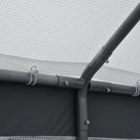 Outsunny 8' x 6' x 7.5' Heavy-duty Walk-in Greenhouse Outdoor Vegetable Plants Growing Warm House Seed Plant Growth Tent Polytunnel Shelter White(m-9)