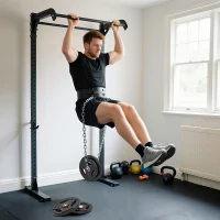 Soozier Weight Plates Set, 2-Inch Barbell Weights Set w/Tri-Grips for Weightlifting and Strength Training, 2 x 11lbs, 2 x 22lbs(m-7)