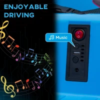 Qaba Angry Bird Licensed Electric Ride on Car, 12V Bumper Car for Kids w/ Dual Joysticks, 360 Degree Spin, Blue(m-7)